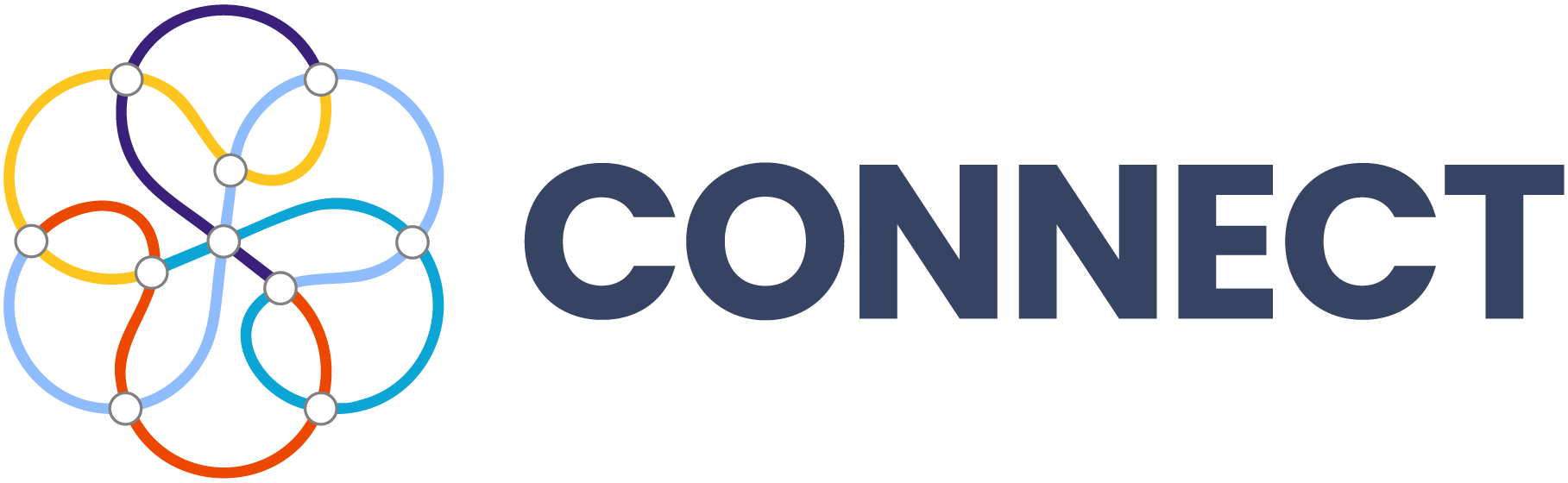 CONNECT logo of interwoven lines